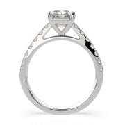 Karina Radiant Cut Pave 6 Prong Engagement Ring Setting - Nivetta